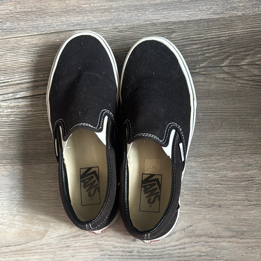 Vans Black Slip-On Sneakers